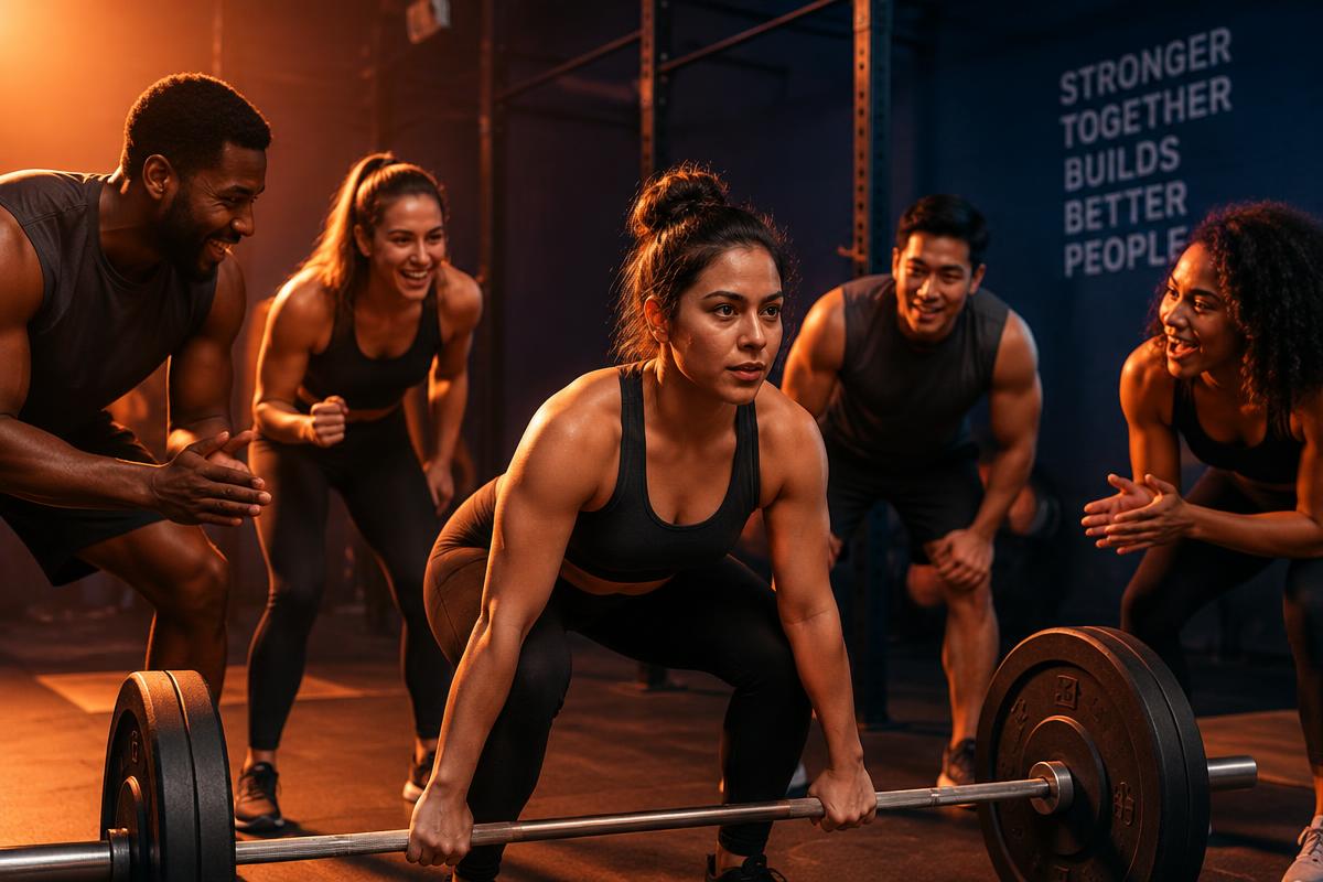 People from around the world training together